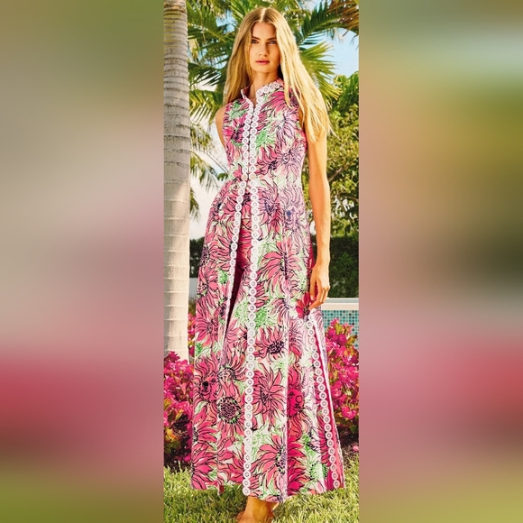 Lilly Pulitzer Dresses & Skirts - Lilly Pulitzer 3 Pc Set Vanaday Duster Vest, Pants & Top  NWT size 6